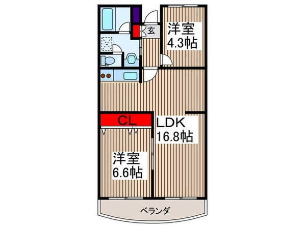 セントエルモ武蔵浦和の物件間取画像